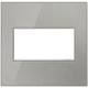 Legrand - AWM2GMS4 - Two-Gang Screwless Wall Plate - adorne - Brushed Stainless