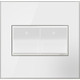 adorne Two-Gang Screwless Wall Plate (AWM2GMW4)