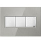 adorne Three-Gang Screwless Wall Plate (AWM3GMS4)