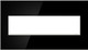 Legrand - AWM4GBLS4 - Four-Gang Screwless Wall Plate - adorne - Black Stainless
