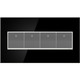 adorne Four-Gang Screwless Wall Plate (AWM4GMB4)