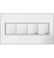 adorne Four-Gang Screwless Wall Plate (AWM4GMWW4)