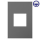 Legrand - AWP1G2MG6 - One-Gang Screwless Wall Plate with Microban - adorne - Magnesium