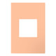 Legrand - AWP1G2PY - One-Gang-Plus Screwless Wall Plate with Microban - adorne - Peachy