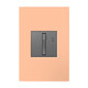 adorne One-Gang-Plus Screwless Wall Plate with Microban (AWP1G2PY)