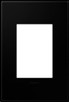 Legrand - AWP1G3NK4 - One-Gang-Plus Screwless Wall Plate - adorne - Black Ink