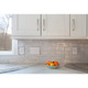 adorne One-Gang-Plus Screwless Wall Plate with Microban (AWP1G3WH4)