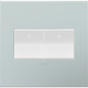 adorne Two-Gang Screwless Wall Plate with Microban (AWP2GBL4)