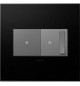 adorne Two-Gang Screwless Wall Plate with Microban (AWP2GGR4)