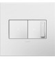 adorne Two-Gang Screwless Wall Plate with Microban (AWP2GWHW10)