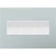 adorne Three-Gang Screwless Wall Plate (AWP3GBL4)
