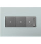 adorne Three-Gang Screwless Wall Plate (AWP3GBL4)