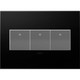 adorne Three-Gang Screwless Wall Plate with Microban (AWP3GGR4)