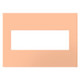 Legrand - AWP3GPY - Three-Gang Screwless Wall Plate with Microban - adorne - Peachy