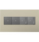 adorne Four-Gang Screwless Wall Plate (AWP4GTM4)