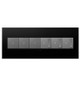 adorne Six-Gang Screwless Wall Plate with Microban (AWP6GGR1)