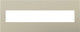 Legrand - AWP6GTM1 - Six-Gang Screwless Wall Plate - adorne - Titanium