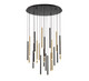 Lib & Co. - 10145-023 - LED Chandelier - Amalfi - Matte Black and Plated Brushed Gold