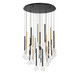 Lib & Co. - 10146-023 - LED Chandelier - Positano - Matte Black and Plated Brushed Gold Lib & Co. - 10146-023 - LED Chandelier - Positano - Matte Black and Plated Brushed Gold