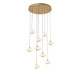 Lib & Co. - 10195-030 - LED Chandelier - Adelfia - Antique Brass
