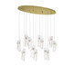 Lib & Co. - 12034-017-07 - LED Chandelier - Sorrento - Gold