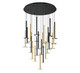 Lib & Co. - 12105-023 - LED Chandelier - Piatto - Matte Black and Brushed Gold