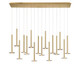 Lib & Co. - 12108-07 - LED Chandelier - Piatto - Plated Brushed Gold