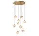 Lib & Co. - 12121-030 - LED Chandelier - Calcolo - Painted Antique Brass