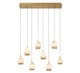 Lib & Co. - 12140-030 - LED Chandelier - Lucidata - Painted Antique Brass