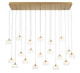Lib & Co. - 12244-030 - LED Chandelier - Manarola - Painted Antique Brass
