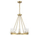 Lighting One E - V6-L1-2320-5-322 - Five Light Chandelier - Dimond - Warm Brass