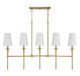 Trundle Five Light Linear Chandelier (V6-L1-5609-5-322)