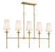 Trundle Five Light Linear Chandelier (V6-L1-5609-5-322)