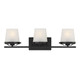 Lighting One E - V6-L8-5250-3-BK - Three Light Bathroom Vanity - Klein - Matte Black