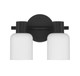 Strand Two Light Bathroom Vanity (V6-L8-9022-2-BK)