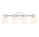 Lighting One E - V6-L8-9022-4-11 - Four Light Bathroom Vanity - Strand - Chrome