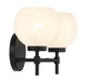 Hannah Two Light Bathroom Vanity (V6-L8-9621-2-BK)