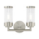 Livex Lighting - 10362-91 - Two Light Bath Vanity - Hillcrest - Brushed Nickel