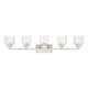 Livex Lighting - 10385-91 - Five Light Vanity Sconce - Aragon - Brushed Nickel