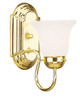 Livex Lighting - 1071-02 - One Light Bath Vanity - Rivera - Polished Brass