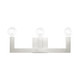 Livex Lighting - 16813-91 - Three Light Vanity - Solna - Brushed Nickel