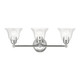 Livex Lighting - 16943-05 - Three Light Vanity Sconce - Moreland - Polished Chrome