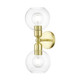 Livex Lighting - 16972-12 - Two Light Vanity Sconce - Downtown - Satin Brass Livex Lighting - 16972-12 - Two Light Vanity Sconce - Downtown - Satin Brass
