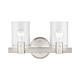 Livex Lighting - 17232-91 - Two Light Vanity Sconce - Munich - Brushed Nickel