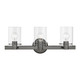 Livex Lighting - 17233-46 - Three Light Vanity Sconce - Munich - Black Chrome