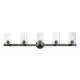 Livex Lighting - 17235-46 - Five Light Vanity Sconce - Munich - Black Chrome