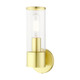 Livex Lighting - 17281-12 - One Light Wall Sconce - Banca - Satin Brass
