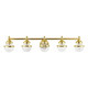 Livex Lighting - 17415-02 - Five Light Vanity Sconce - Oldwick - Polished Brass