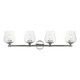 Livex Lighting - 17474-05 - Four Light Vanity Sconce - Willow - Polished Chrome