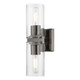 Livex Lighting - 18032-46 - Two Light Vanity Sconce - Clarion - Black Chrome